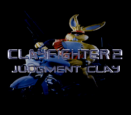 Clay Fighter 2 - Judgment Clay Title Screen